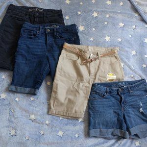 4 pairs of assorted brand used size 8 shorts